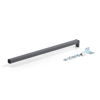 Konsolarm til stolpe på arbejdsbord ROBUST/SOLID, 700 mm, mørkegrå