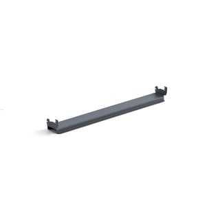 Šina za kačenje kutija za sitne delove za radne stolove ROBUST/SOLID, 670 mm, tamno siva