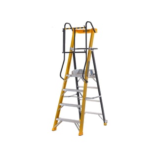 Glass fibre podium steps INSULATE, 4 treads, H 1090 mm