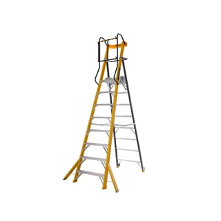 Glass fibre podium steps INSULATE, 8 treads, H 2230 mm