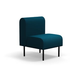 Modulsofa VARIETY, 1-personers, stof Blues CSII, petroleum