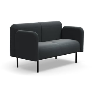 Soffa VARIETY, 2-sits, tyg Pod CS, antracitgrå