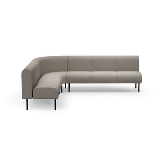 Sofa VARIETY, 90° hjørne, innover, stoff Blues CSII, taupe