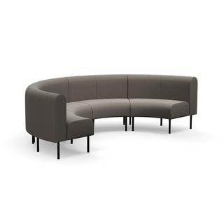 Sofa VARIETY, halvsirkel, innover, stoff Pod CS, taupe