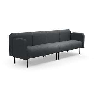 Sofa VARIETY, 4-seter, stoff Blues CSII, antrasitt