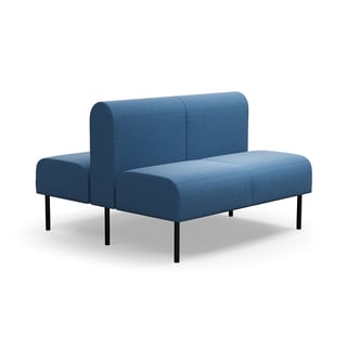 Modular sofa VARIETY, 2-seater, double, fabric Pod CS, blue
