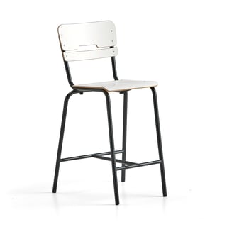 Classroom chair SCIENTIA, H 650 mm, anthracite/white