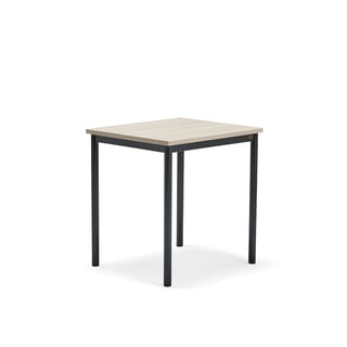 Desk SONITUS PLUS, 700x600x720 mm, noise reducing ash high pressure laminate, anthracite
