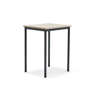 Desk SONITUS PLUS, 700x600x900 mm, noise reducing ash high pressure laminate, anthracite