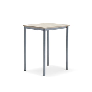 Galds BORÅS PLUS, 700x600x900 mm, oša lamināts, alumīnija pelēks