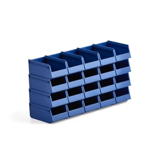 Plastmasas kaste AJ 9000, 75 sērija, 170x105x75 mm, 20 gab., zila