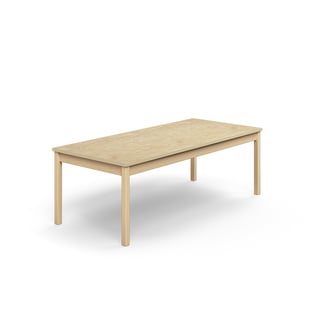 Table DECIBEL, 1800x800x590 mm, noise reducing linoleum, beige