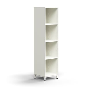Bücherregal QBUS, 1636x400x400 mm, weiß