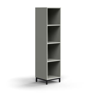 Riiul QBUS jalaraamil, 1636 x 400 x 400 mm, must/ helehall