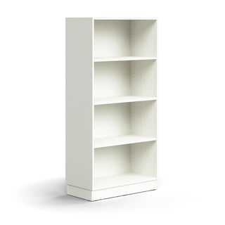 Riiul QBUS soklil, 1636 x 800 x 400 mm, valge