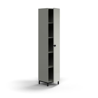 Kapp QBUS jalaraamil, 2020 x 400 x 420 mm, käepide, must/ helehall