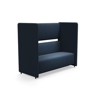 Sofa CLEAR SOUND, 3-seater, fabric Focus Melange, navy blue