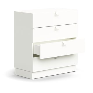 Schubladeneinheit QBUS, 868x800x400 mm, weiß