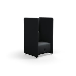 Akustiksessel CLEAR SOUND mit USB-Anschluss, 1-Sitzer, Stoff Pod CS, anthrazit