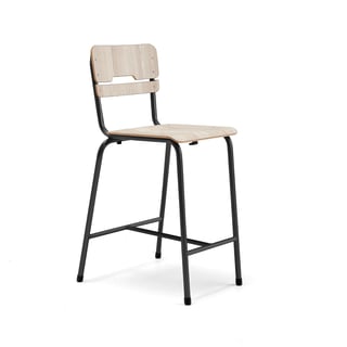 Elevstol SCIENTIA, sits 390x390 mm, höjd: 650 mm, antracit/ask