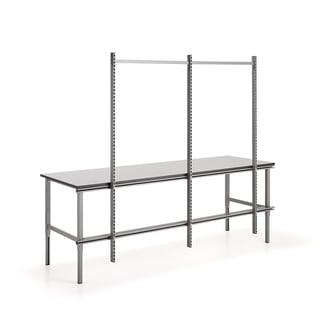Zadný rám s 3 stĺpikmi pre manuálny stôl MOTION, dĺžka 2500 mm