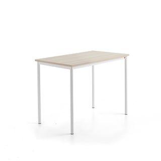 Bord SONITUS PLUS, 1200x700x900 mm, stativ vit, ljuddämpande högtryckslaminat, ask