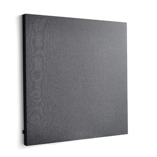 Lydabsorbent POLY, kvadrat, B1180 H1180 T56 mm, veggmontert, mørk grå