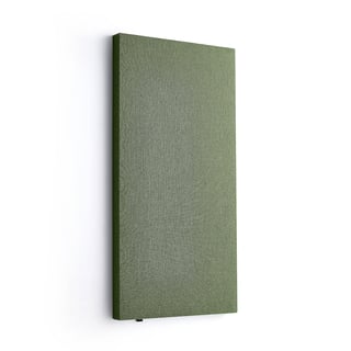 Akustický panel POLY, obdĺžnik, 600x1180x56 mm, nástenný, zelená