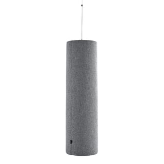 Akustikplade POLY, cylinder, Ø280x1000 mm, lofthængende, lysegrå