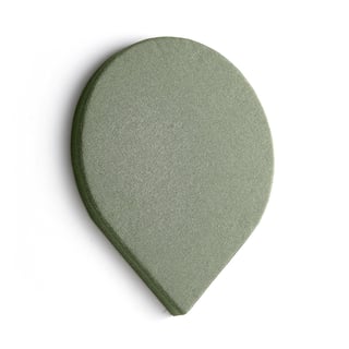 Lydabsorbent POLY, dråpe, H965 B800 T56 mm, veggmontert, grønn