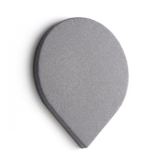 Ljudabsorbent POLY, droppe, 965x800x56 mm, väggmonterad, lila
