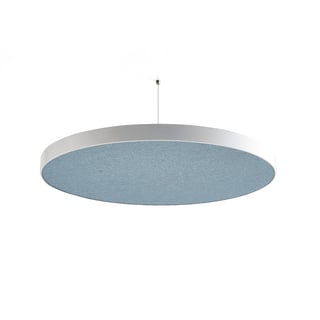 Acoustic panel GRACE, circle, Ø780x52 mm, ceiling hanging, light blue