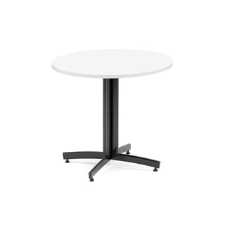 Bord SANNA, Ø900x720 mm, svart/vit