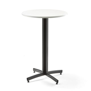 Barový stôl SANNA, Ø700x1050 mm, čierna/biela