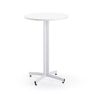 Baaripöytä SANNA, Ø700x1050 mm, valkoinen