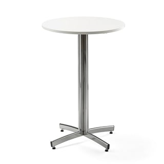 Bar table SANNA, Ø700x1050 mm, chrome/white