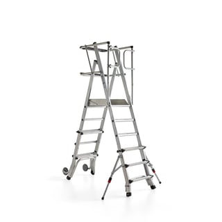 Plošinový rebrík ATOP, 4-6 priečok, 940-1370 mm