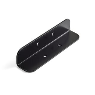 Hörnbeslag till skärmvägg ZONE, 1-pack, svart