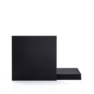 Akustični panel PATTERN, 8 v paketu, 600x600x11 mm, črni