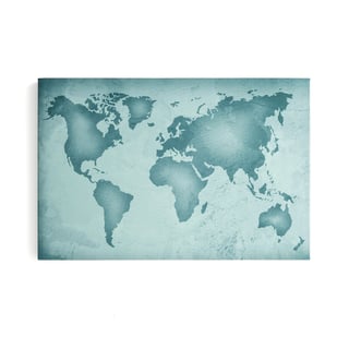 Akustikpanel IMAGE, Weltkarte, 1200x800mm, grün