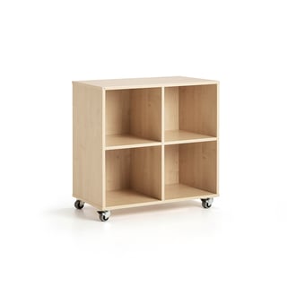 Student storage CASPER, 4 compartments, birch