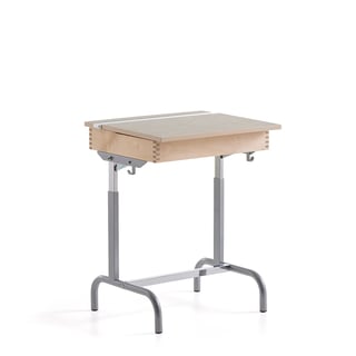 Mokyklinis stalas 188, pilkas/pilkas