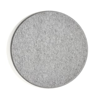 Hljóðdempandi þil SATELLITE, vegghengt,  Ø 1170 mm, grátt