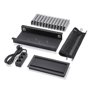 Komplet kutije za kablove UNIFY za QBUS/AUDREY fiksni stalak 4800-5600 mm, neopremljen, mali, crni