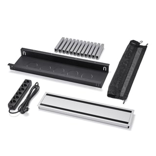 Káblový box s príslušenstvom UNIFY pre QBUS/AUDREY, fixný, 4800-5600 mm, bez zásuviek, veľký, strieb