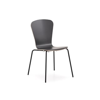 Stuhl MILLA PLUS, Hochdrucklaminat, schwarz