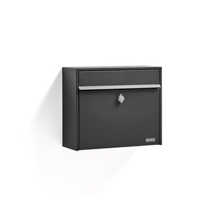Poštovní schránka GAZETTE, 320x380x140 mm, černá
