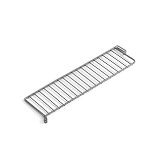 Hyldeinddeler i tråd MARKET, 120x430 mm, hvide konsoller, sølv