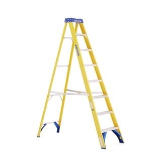 Profesionalna lestev LOFTY iz steklenih vlaken, 8 stopnic, V 2420 mm