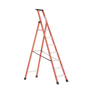 Sklolaminátové schůdky SLOPE, 7 příček, výška 2450 mm